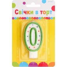 Артикул С-1-001 Свічка Цифра "0"