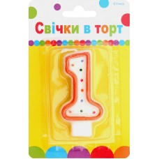 Артикул С-1-002 Свічка Цифра "1"