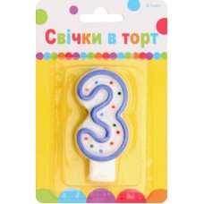 Артикул С-1-004 Свічка Цифра "3"