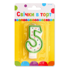 Артикул С-1-006 Свічка Цифра "5"